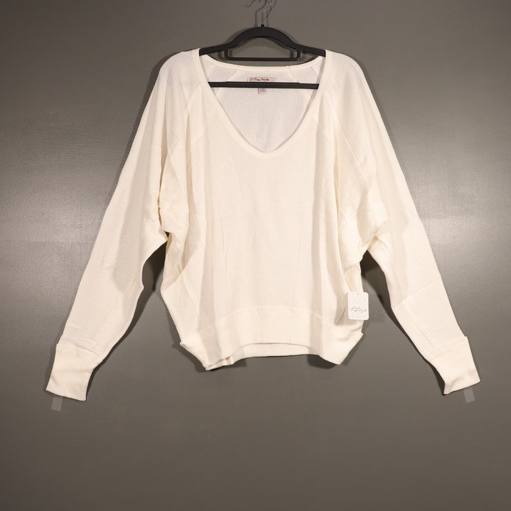NWT Free People X Revolve Santa Clara Thermal in Alabaster - Picture 3 of 16